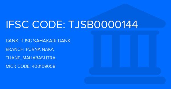 Tjsb Sahakari Bank Purna Naka Branch IFSC Code