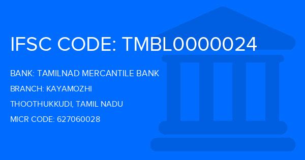 Tamilnad Mercantile Bank (TMB) Kayamozhi Branch IFSC Code