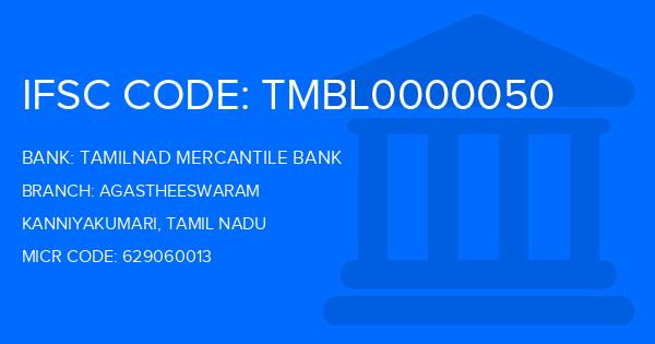 Tamilnad Mercantile Bank (TMB) Agastheeswaram Branch IFSC Code