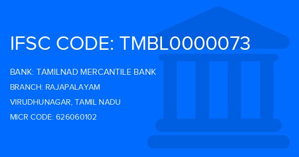 Tamilnad Mercantile Bank (TMB) Rajapalayam Branch IFSC Code