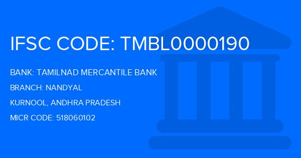 Tamilnad Mercantile Bank (TMB) Nandyal Branch IFSC Code