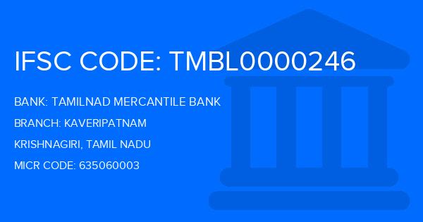 Tamilnad Mercantile Bank (TMB) Kaveripatnam Branch IFSC Code