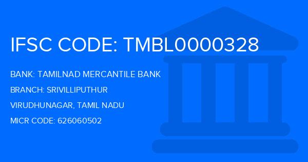 Tamilnad Mercantile Bank (TMB) Srivilliputhur Branch IFSC Code