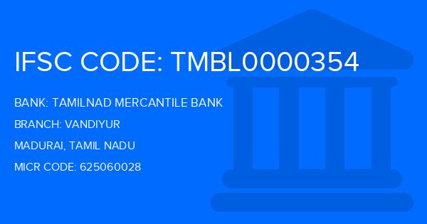 Tamilnad Mercantile Bank (TMB) Vandiyur Branch IFSC Code