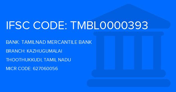 Tamilnad Mercantile Bank (TMB) Kazhugumalai Branch IFSC Code