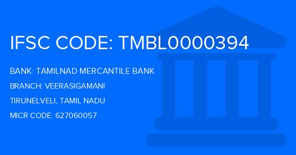 Tamilnad Mercantile Bank (TMB) Veerasigamani Branch IFSC Code