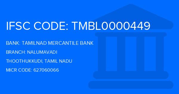 Tamilnad Mercantile Bank (TMB) Nalumavadi Branch IFSC Code