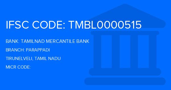 Tamilnad Mercantile Bank (TMB) Parappadi Branch IFSC Code
