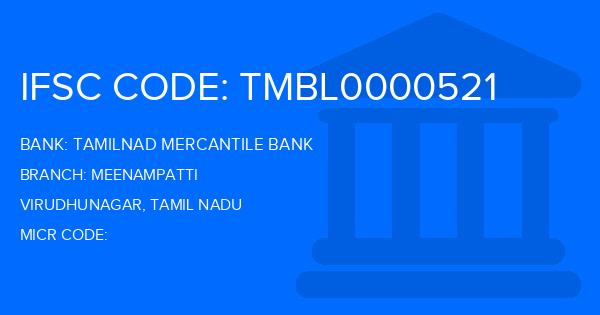 Tamilnad Mercantile Bank (TMB) Meenampatti Branch IFSC Code