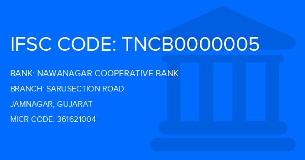 Nawanagar Cooperative Bank Sarusection Road Branch IFSC Code