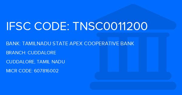 Tamilnadu State Apex Cooperative Bank Cuddalore Branch IFSC Code