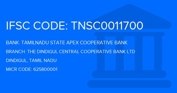 Tamilnadu State Apex Cooperative Bank The Dindigul Central Cooperative Bank Ltd Branch IFSC Code