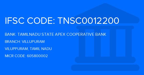 Tamilnadu State Apex Cooperative Bank Villupuram Branch IFSC Code
