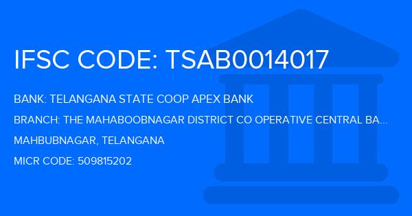 Telangana State Coop Apex Bank The Mahaboobnagar District Co Operative Central Bank Ltd Shadnagar Branch IFSC Code