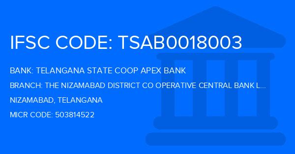 Telangana State Coop Apex Bank The Nizamabad District Co Operative Central Bank Ltd Banswada Branch IFSC Code
