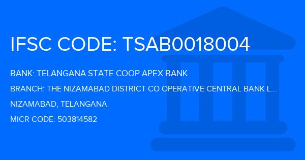 Telangana State Coop Apex Bank The Nizamabad District Co Operative Central Bank Ltd Bheemgal Branch IFSC Code