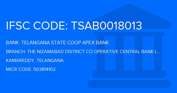 Telangana State Coop Apex Bank The Nizamabad District Co Operative Central Bank Ltd Kamareddy Branch IFSC Code