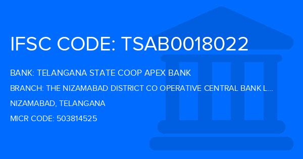 Telangana State Coop Apex Bank The Nizamabad District Co Operative Central Bank Ltd Nizamsagar Branch IFSC Code