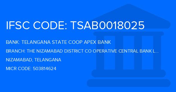 Telangana State Coop Apex Bank The Nizamabad District Co Operative Central Bank Ltd Ranjerla Branch IFSC Code