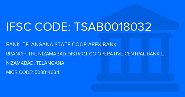 Telangana State Coop Apex Bank The Nizamabad District Co Operative Central Bank Ltd Yergatla Branch IFSC Code