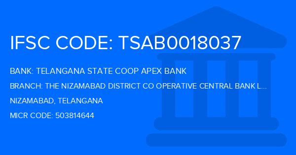 Telangana State Coop Apex Bank The Nizamabad District Co Operative Central Bank Ltd Bibipet Branch IFSC Code