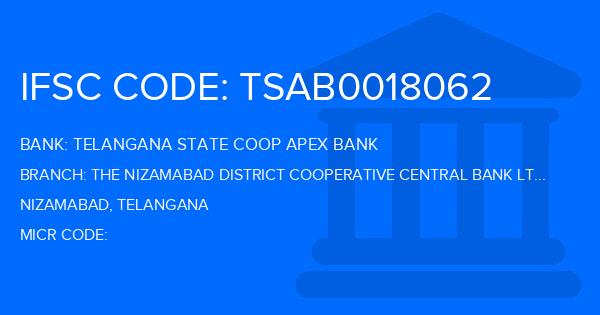 Telangana State Coop Apex Bank The Nizamabad District Cooperative Central Bank Ltd Chandoor Branch IFSC Code