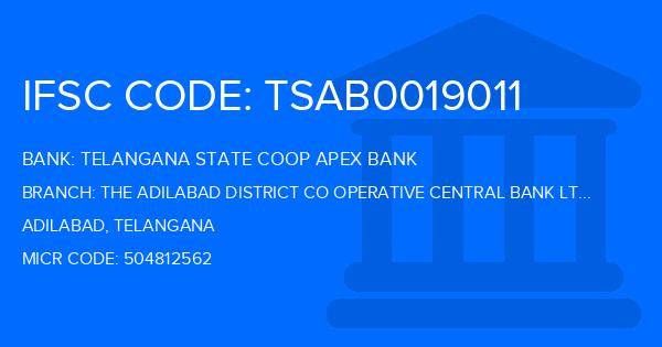 Telangana State Coop Apex Bank The Adilabad District Co Operative Central Bank Ltd Khanapur Branch IFSC Code