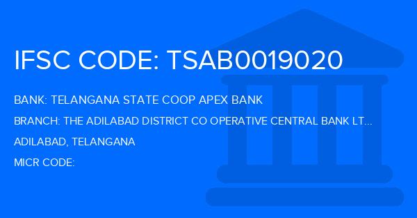 Telangana State Coop Apex Bank The Adilabad District Co Operative Central Bank Ltd Jannaram Branch IFSC Code