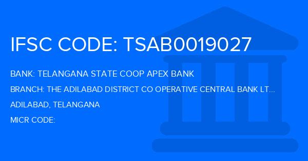 Telangana State Coop Apex Bank The Adilabad District Co Operative Central Bank Ltd Laxmanchanda Branch IFSC Code