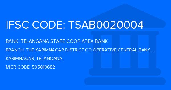 Telangana State Coop Apex Bank The Karimnagar District Co Operative Central Bank Ltd Dharmapuri Branch IFSC Code