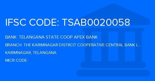 Telangana State Coop Apex Bank The Karimnagar Distrcit Cooperative Central Bank Ltd Padmanagar Dairy Branch IFSC Code