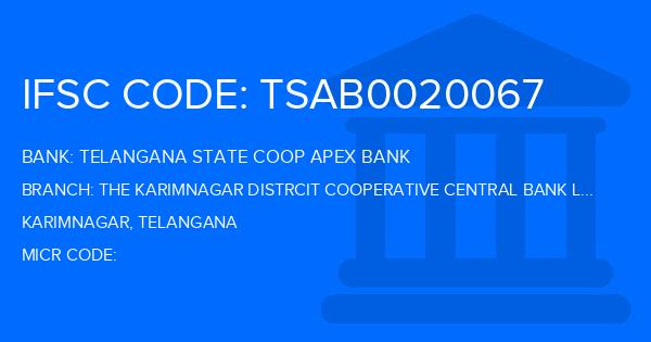 Telangana State Coop Apex Bank The Karimnagar Distrcit Cooperative Central Bank Ltd Vemulawada Ii Branch IFSC Code