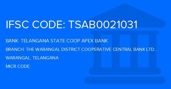 Telangana State Coop Apex Bank The Warangal District Cooperative Central Bank Ltd Nallabelli Branch IFSC Code