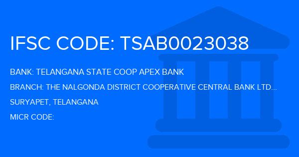 Telangana State Coop Apex Bank The Nalgonda District Cooperative Central Bank Ltd Garidepally Branch IFSC Code