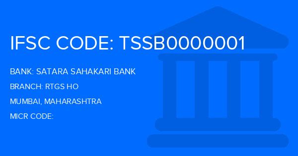 Satara Sahakari Bank Rtgs Ho Branch IFSC Code