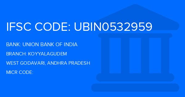Union Bank Of India (UBI) Koyyalagudem Branch IFSC Code