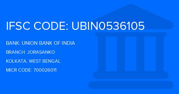 Union Bank Of India (UBI) Jorasanko Branch IFSC Code