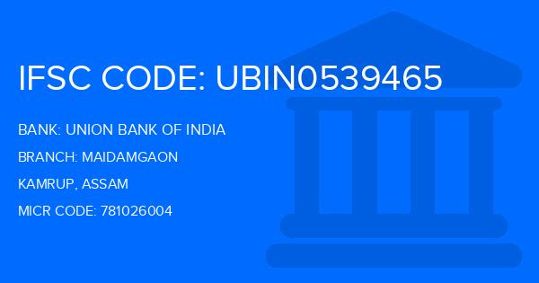 Union Bank Of India (UBI) Maidamgaon Branch IFSC Code