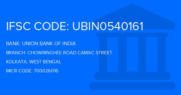 Union Bank Of India (UBI) Chowringhee Road Camac Street Branch IFSC Code