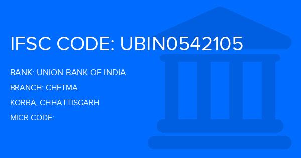 Union Bank Of India (UBI) Chetma Branch IFSC Code