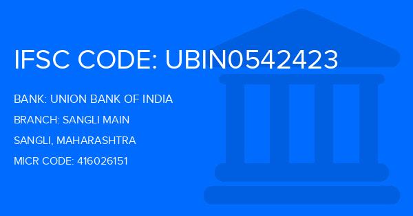 Union Bank Of India (UBI) Sangli Main Branch IFSC Code