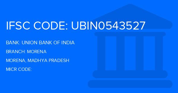 Union Bank Of India (UBI) Morena Branch IFSC Code
