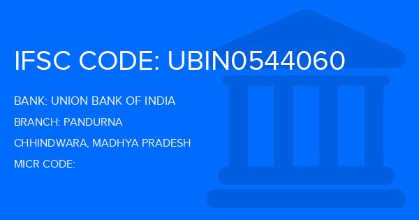 Union Bank Of India (UBI) Pandurna Branch IFSC Code