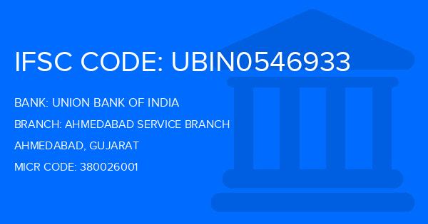 Union Bank Of India (UBI) Ahmedabad Service Branch