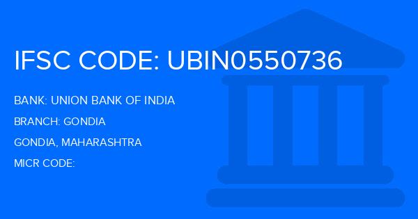 Union Bank Of India (UBI) Gondia Branch IFSC Code