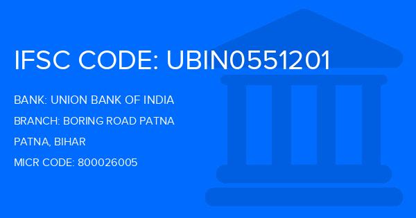 Union Bank Of India (UBI) Boring Road Patna Branch IFSC Code
