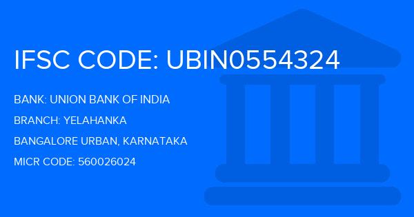 Union Bank Of India (UBI) Yelahanka Branch IFSC Code