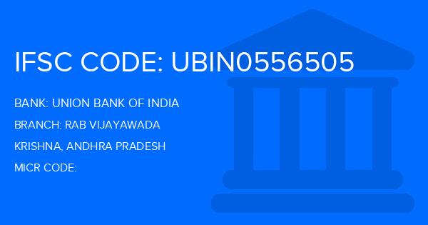 Union Bank Of India (UBI) Rab Vijayawada Branch IFSC Code