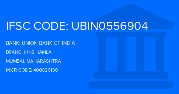 Union Bank Of India (UBI) Ins Hamla Branch IFSC Code