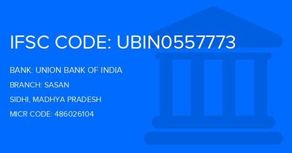 Union Bank Of India (UBI) Sasan Branch IFSC Code